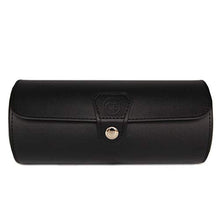 Carica l&#39;immagine nel visualizzatore di Gallery, Organizer per orologi in pelle vegana di Case Elegance Nero