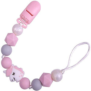 PREMYO Catenella Portaciuccio Bimba Unicorno – Perle di One Size, Rosa