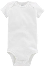 Carica l'immagine nel visualizzatore di Gallery, Simple Joys by Carter's Side-Snap Short-Sleeve Shirt Infant-And-Toddler-Bodysuits, Bianco, 0-3 Mesi (Pacco da 8) Unisex-Bimbi