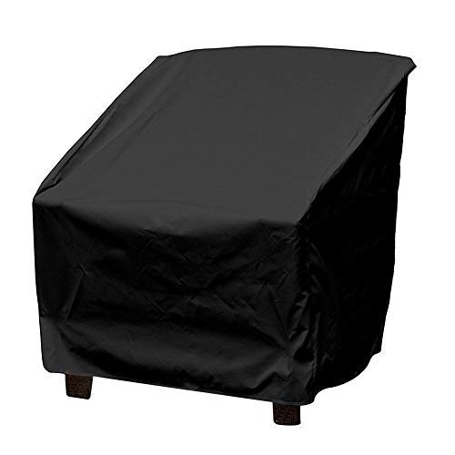 Terrazza Copertura per Sedie Anti Polvere Anti-UV Impermeabile Rip Black - Ilgrandebazar