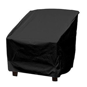 Terrazza Copertura per Sedie Anti Polvere Anti-UV Impermeabile Rip Black - Ilgrandebazar