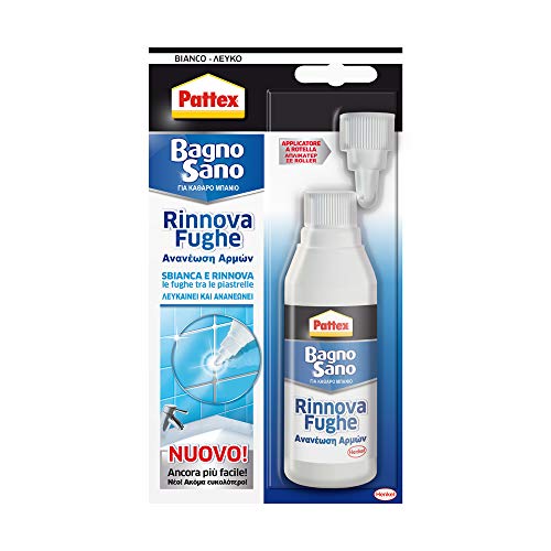 Pattex Bagno Sano Rinnova Fughe, silicone bianco per rinnovare le fughe tra... - Ilgrandebazar