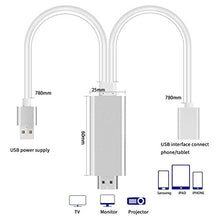 Carica l&#39;immagine nel visualizzatore di Gallery, Mirroring al cavo HDMI per Phone Smartphone Pad e Lightning+USB hd