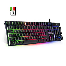 Carica l'immagine nel visualizzatore di Gallery, EMPIRE GAMING Tastiera PC Empire K300 QWERTY– 105 Tasti Semi-Meccanici di...