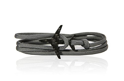 eight8r aereo Bracciale Jet Carbon Paracadutista cordino grigio scuro da uomo - Ilgrandebazar