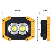 Carica l&#39;immagine nel visualizzatore di Gallery, flintronic LED Portatile, 20W&amp;1500LM Ricaricabile con Batteria #1 Giallo - Ilgrandebazar