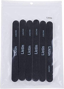 Lictin 16 × Lime Per Unghie Professionali Lavaggio Bilaterale Lavabile (120/240 Grit)