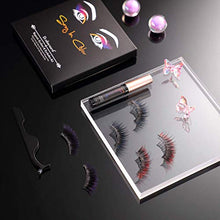 Carica l&#39;immagine nel visualizzatore di Gallery, Ciglia Magnetiche con Eyeliner Magnetico Kit, 3D Finte Colorate...