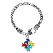 Carica l'immagine nel visualizzatore di Gallery, Skyrim bracciali &amp; braccialetti in lega di zinco smaltata Autism Awareness...