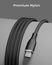 Carica l'immagine nel visualizzatore di Gallery, VOLTME Set di 2 Cavo USB a USB C 3A Nylon Intrecciato 1.80m, RUGG Cavo USB Tipo C a Ricarica Rapida Compatibile con Pixel 7/6/5/4XL, iPad Pro, Galaxy S10, Moto G7 Plus, Redmi Note 10 9, ecc. (nero)