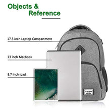 Carica l&#39;immagine nel visualizzatore di Gallery, YAMTION Zaino Scuola per Superiore e università,Zaino PC Gjb6-grigio