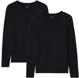 Marchio Amazon - MERAKI T-shirt Girocollo a Manica Lunga Donna - Ilgrandebazar