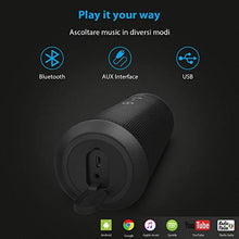 Carica l&#39;immagine nel visualizzatore di Gallery, Zamkol 24W Cassa Altoparlante Bluetooth, IPX6 Portatile Wireless Speaker Nero - Ilgrandebazar
