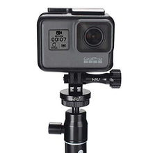Carica l&#39;immagine nel visualizzatore di Gallery, Treppiede/monopiede in lega di alluminio Monopod Mount + Thumbscrew (Black)