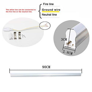 XYD Tubo Fluorescente a LED T5 Lampada a Luce 1125lm 15w 90cm 3000k 1pc