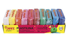 Carica l'immagine nel visualizzatore di Gallery, Jovi - PLASTILINA, Pasta da modellare a base vegetale, 10 x 50 grammi, Multicolore, Colori vivaci e grande plasticità, Senza glutine, Ideale per bambini a partire dai 2 anni (70/10S)