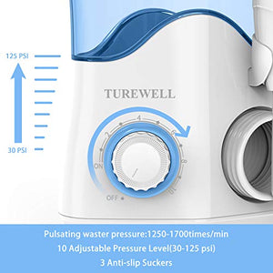 Idropulsore Dentale con 8 Ugelli Multifunzione, 10 valori nominali di White