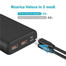 Carica l&#39;immagine nel visualizzatore di Gallery, Mini Powerbank 10400mAh USB C PD Caricatore Portatile Ricarica - Ilgrandebazar