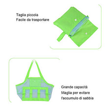 Carica l&#39;immagine nel visualizzatore di Gallery, Faburo Large Borsa da Spiaggia in Tessuto A Rete per Riporvi Giocattoli da...