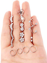 Carica l&#39;immagine nel visualizzatore di Gallery, 16G Acciaio Inossidabile Orecchini Trago di Cartilagine Stud Colore Set 4 - Ilgrandebazar