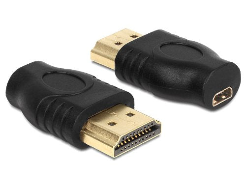 DeLOCK 65507 cavo di interfaccia e adattatore HDMI A micro D Nero
