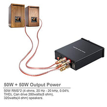 Carica l&#39;immagine nel visualizzatore di Gallery, Proster 50W Amplificatore Audio Stereo con Alimentatore Mini HiFi Amp 2...