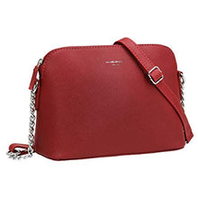 Carica l'immagine nel visualizzatore di Gallery, David Jones - Piccola Borsa a Tracolla Spalla Donna Catena - Mano Rosso