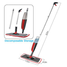 Carica l&#39;immagine nel visualizzatore di Gallery, Fixget Spray Mop Mocio, Microfibra con Spruzzatore d&#39;Acqua, Red