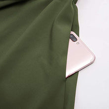 Carica l'immagine nel visualizzatore di Gallery, Belle Poque Gonna a Pieghe Stile Anni 50 S, Bp561-15 (Verde Oliva Scuro). - Ilgrandebazar