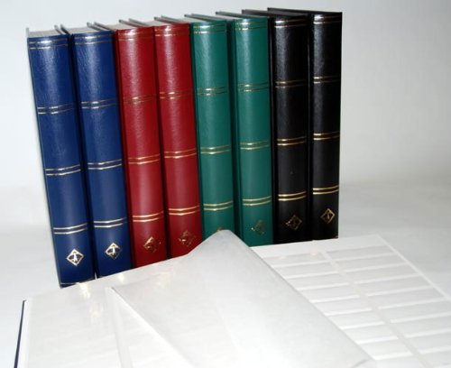 Prophila Lighthouse Stamp Album (New) 60 White Divided Sides, Black Cover - Ilgrandebazar