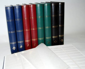 Prophila Lighthouse Stamp Album (New) 60 White Divided Sides, Black Cover - Ilgrandebazar