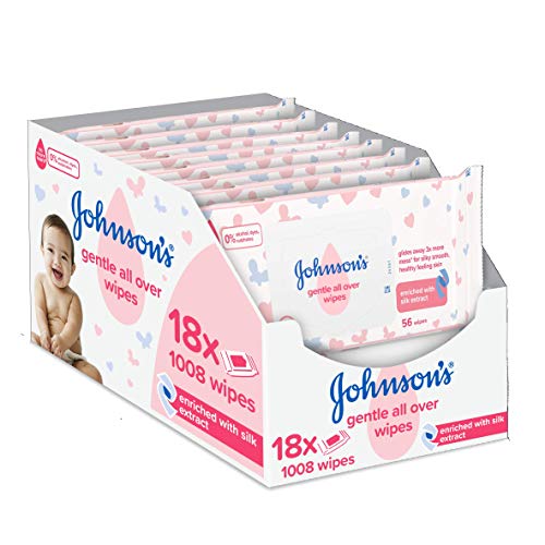 Johnson's Baby, 18 confezioni da 56 pezzi, 1008 salviette - Ilgrandebazar