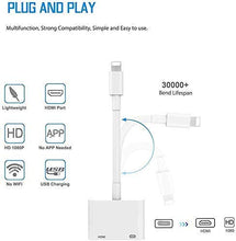 Carica l'immagine nel visualizzatore di Gallery, Kdely Adattatore Phone HDMI 1080P da Digitale AV a 1080P... - Ilgrandebazar