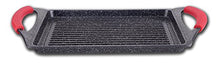 Carica l&#39;immagine nel visualizzatore di Gallery, Euronovità EN-22141 Padella, Griglia, bistecchiera pietra nera 46 cm stone... - Ilgrandebazar