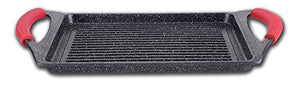 Euronovità EN-22141 Padella, Griglia, bistecchiera pietra nera 46 cm stone... - Ilgrandebazar