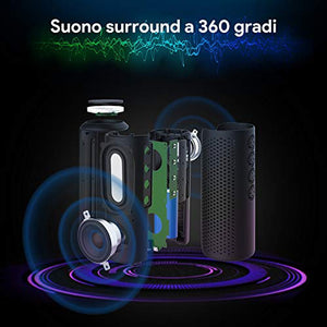Zamkol 24W Cassa Altoparlante Bluetooth, IPX6 Portatile Wireless Speaker Nero - Ilgrandebazar