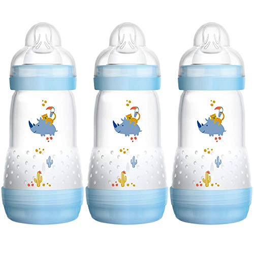 MAM FB0503B Biberon anticoliche autosterilizzante, 260 ml, 3 pezzi, Assortiti - Ilgrandebazar