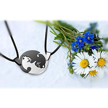 Carica l&#39;immagine nel visualizzatore di Gallery, Jovivi Collane di Coppia in Acciaio con Pendente a Forma Gatti Liscio - Ilgrandebazar