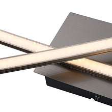 Carica l&#39;immagine nel visualizzatore di Gallery, Plafoniera LED da soffitto, integrati luce calda 3000K, 1200Lm, lungo...