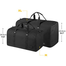 Carica l'immagine nel visualizzatore di Gallery, GAGAKU 45L Ultra-leggero Borsone da Viaggio Pieghevole Borsoni 45l Nero