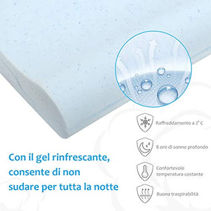 Levesolls Cuscino Cervicale Memory con Altezza Regolabile, Cervicale... - Ilgrandebazar
