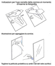 Carica l&#39;immagine nel visualizzatore di Gallery, Cornici Celeste per Foto in Legno 13x18 con la Scritta&quot;Papà TVB&quot; e Decorata...