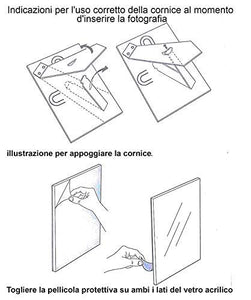 Cornici Celeste per Foto in Legno 13x18 con la Scritta"Papà TVB" e Decorata...