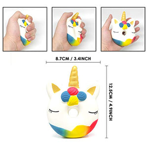 Amteker 4 Pezzi Kawaii Squishy Giocattolo - Unicorno Slow Rising Squishies... - Ilgrandebazar