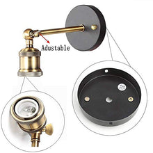 Carica l&#39;immagine nel visualizzatore di Gallery, Lampade da parete, E27 Vintage Applique parete Interno Regolabile Testa...