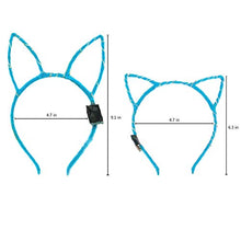 Carica l&#39;immagine nel visualizzatore di Gallery, Yuccer Cerchietto Orecchie Gatto Donna LED Giocattoli Luminosa Colorato... - Ilgrandebazar