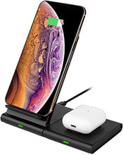 Carica l&#39;immagine nel visualizzatore di Gallery, Hoidokly Caricatore Wireless Doppio, 10W Caricabatterie Senza Fili per Nero - Ilgrandebazar
