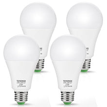 Carica l&#39;immagine nel visualizzatore di Gallery, 4X 23W E27 LED Lampadine, lampadine Techgomade A65, 200W Bianco Caldo 2700k - Ilgrandebazar