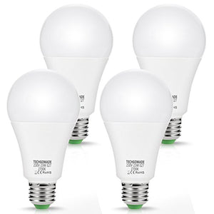 4X 23W E27 LED Lampadine, lampadine Techgomade A65, 200W Bianco Caldo 2700k - Ilgrandebazar