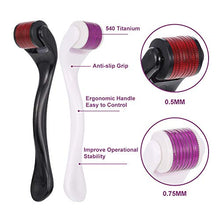 Carica l&#39;immagine nel visualizzatore di Gallery, Hellomagic - Confezione da 4 micro rulli in titanio per viso e corpo, 0,5... - Ilgrandebazar